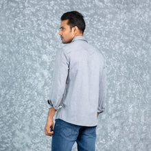 Load image into Gallery viewer, Men’s Grey Chambray Shirt
