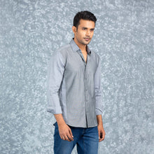 Load image into Gallery viewer, Men’s Grey Chambray Shirt
