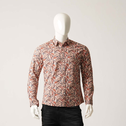 MENS_L/S_SHIRT-CREAM/BLUE