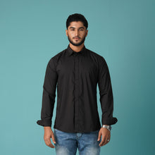 Load image into Gallery viewer, MENS L/S SHIRT-BLACK
