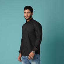 Load image into Gallery viewer, MENS L/S SHIRT-BLACK
