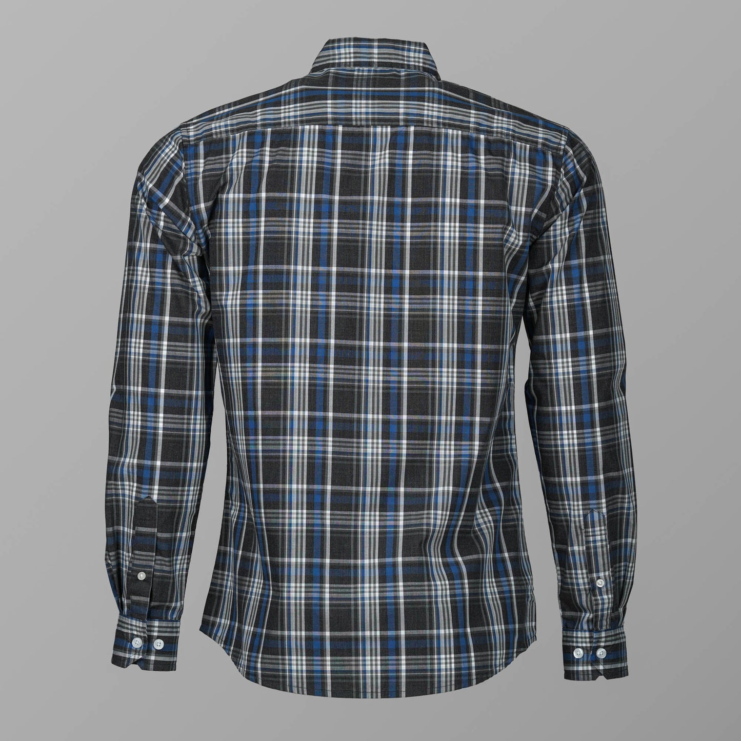 Mens Black & Blue Check Shirt