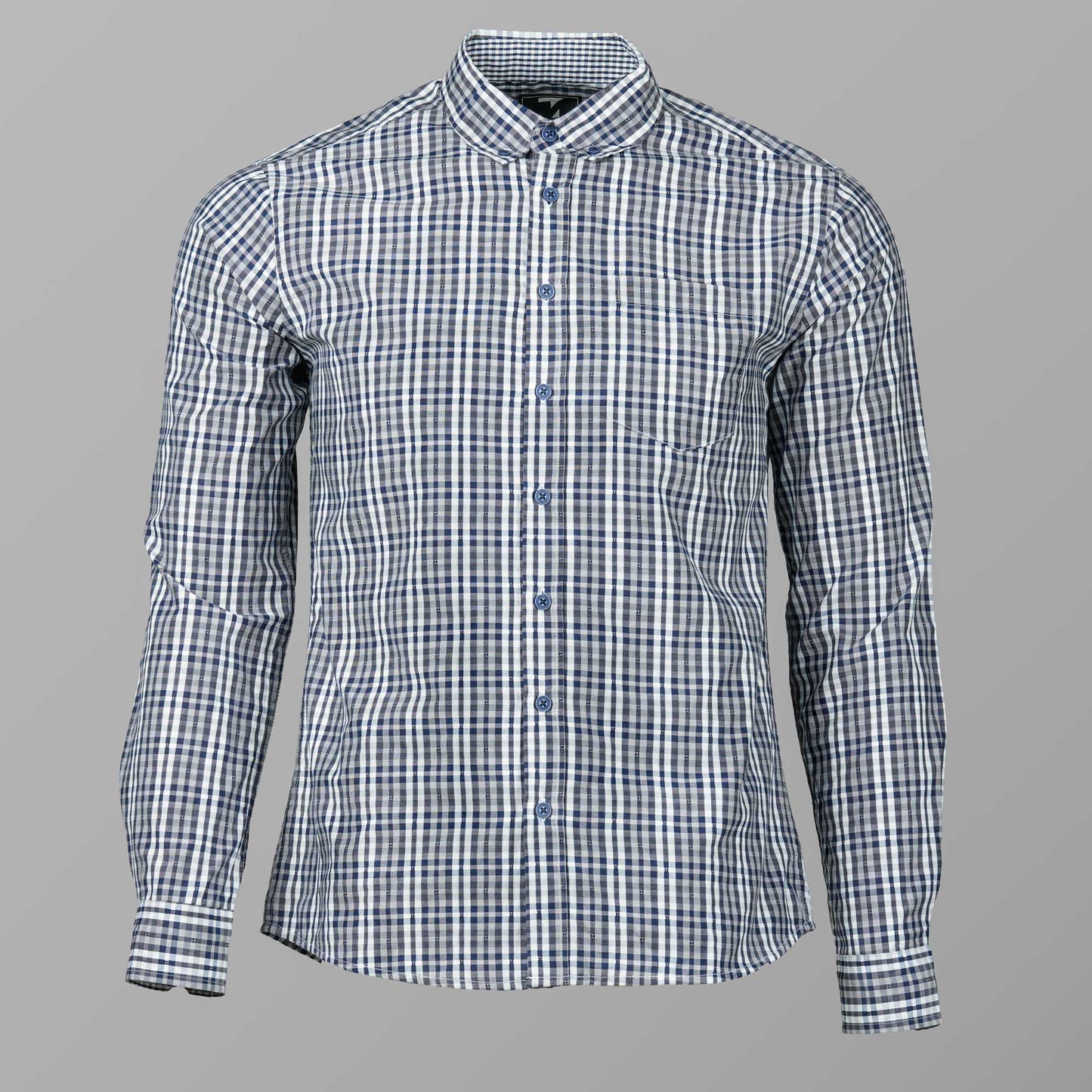Mens Blue & White Shirt