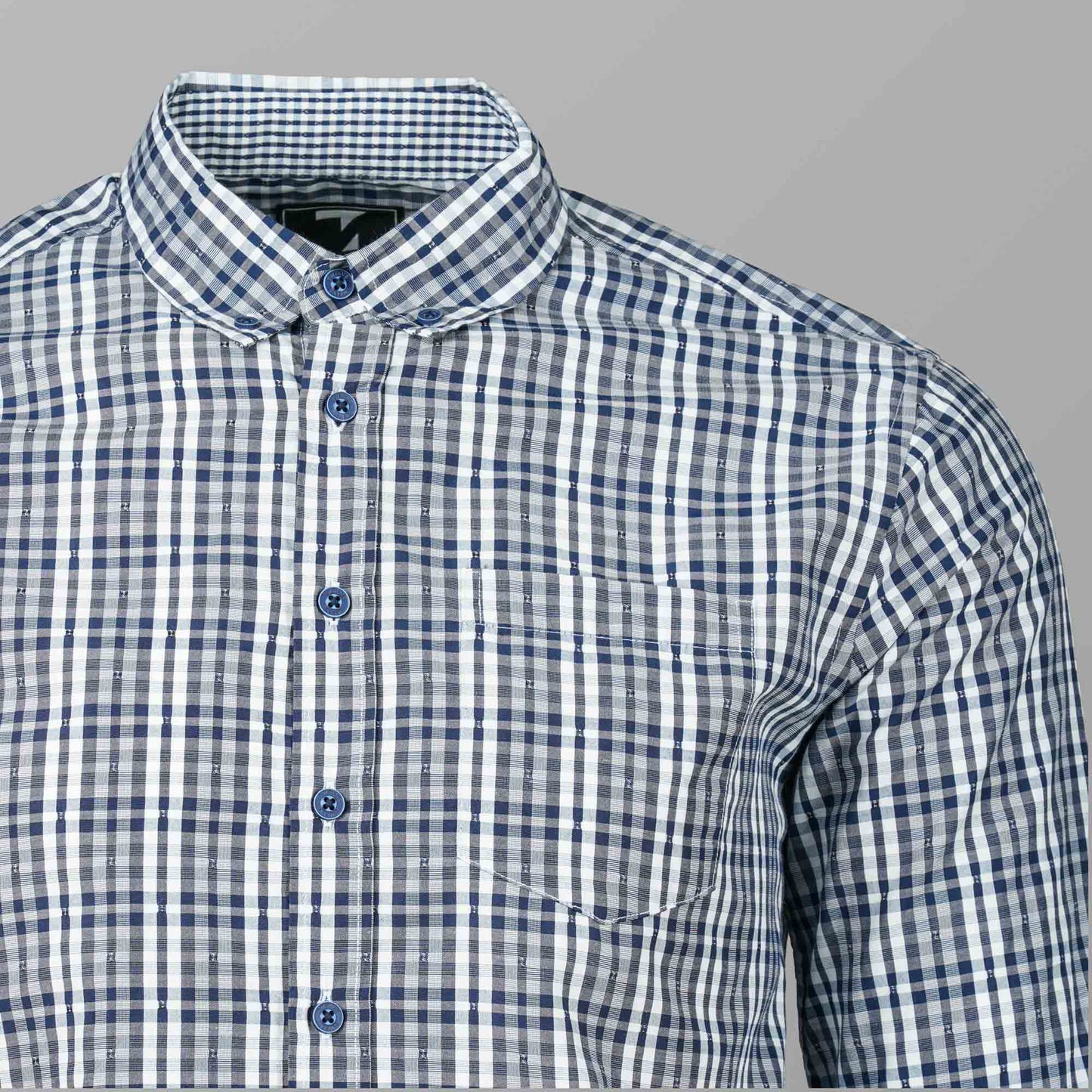 Mens Blue & White Shirt