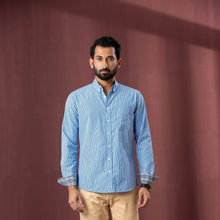 Load image into Gallery viewer, Men’s Blue Check Shirt
