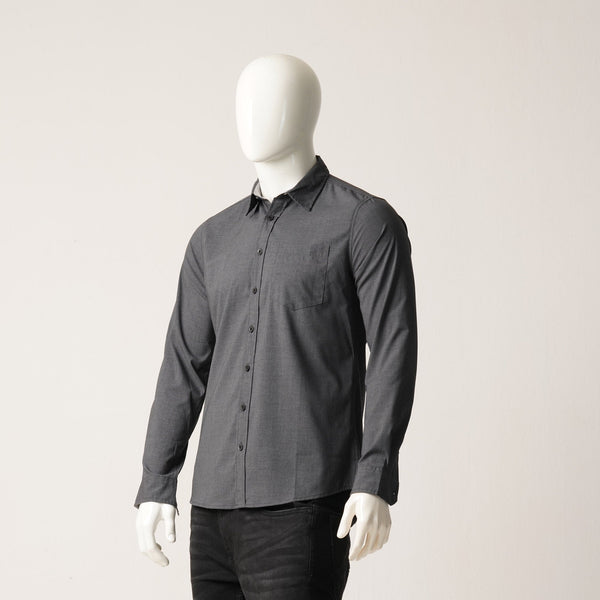 MENS L/S SHIRT-GRAY