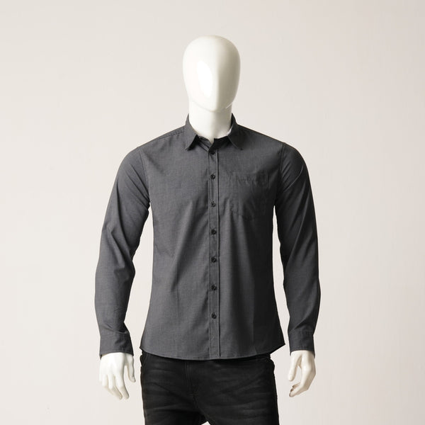 MENS L/S SHIRT-GRAY