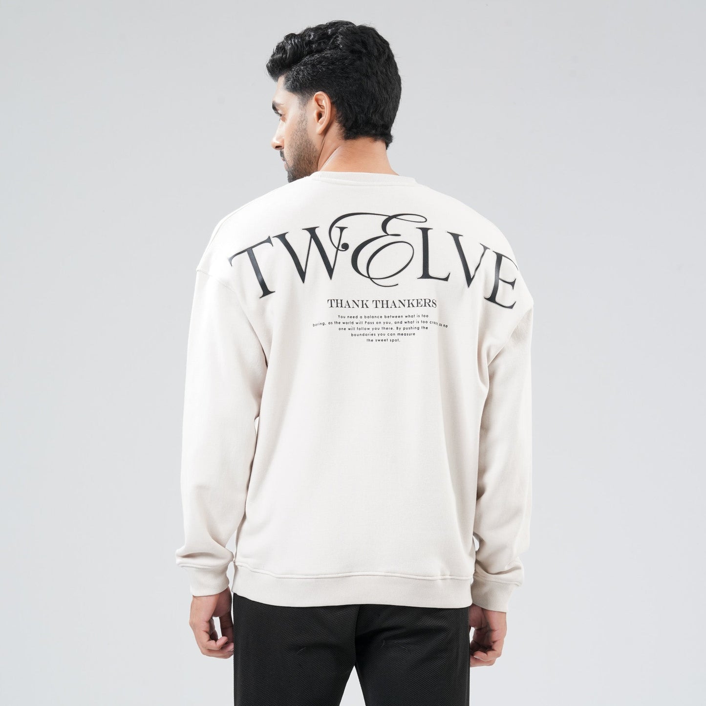 Mens Light Beige Sweat Shirt