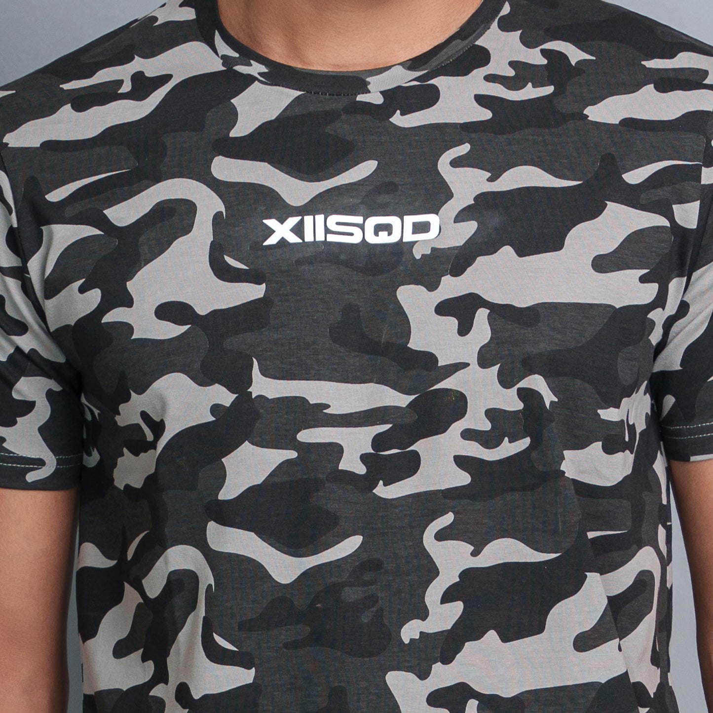 Mens T-Shirt- Grey Camo