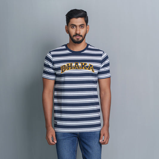 Men’s Navy Striped T-Shirt