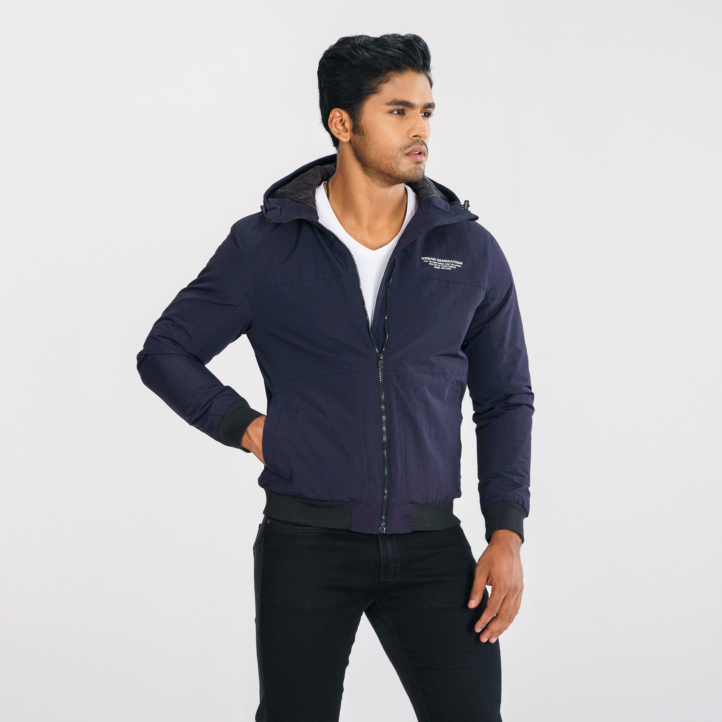 MENS WINDBREAKER-NAVY