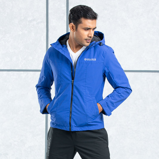 Mens Windbreaker-Blue