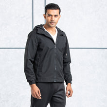 Load image into Gallery viewer, MENS WINDBREAKER- BLACK
