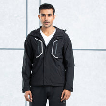 Load image into Gallery viewer, MENS WINDBREAKER-BLACK
