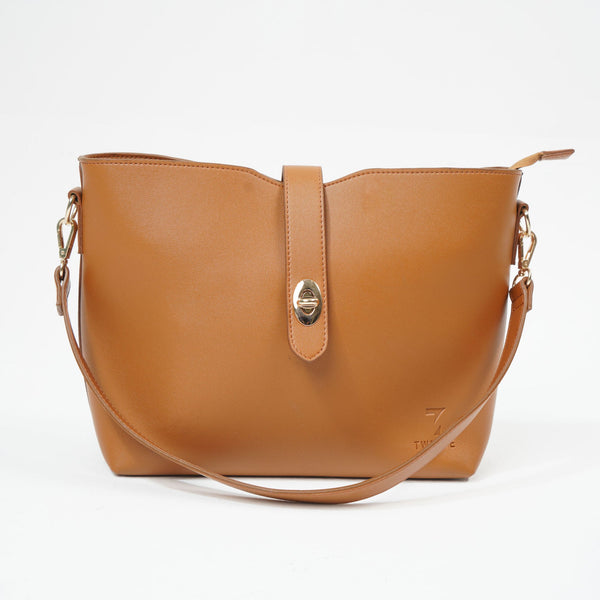 Women's Beige Dual Strap Shoulder Bag