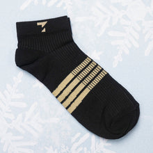 Load image into Gallery viewer, Black &amp; Beige Cotton Socks
