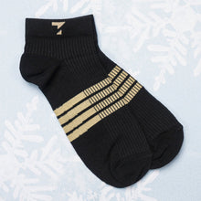 Load image into Gallery viewer, Black &amp; Beige Cotton Socks
