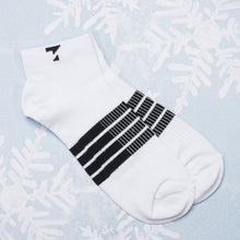 Load image into Gallery viewer, White &amp; Black Cotton Socks
