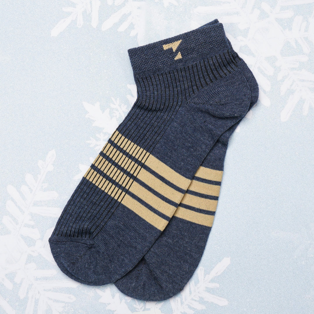 Blue & Beige Cotton Socks