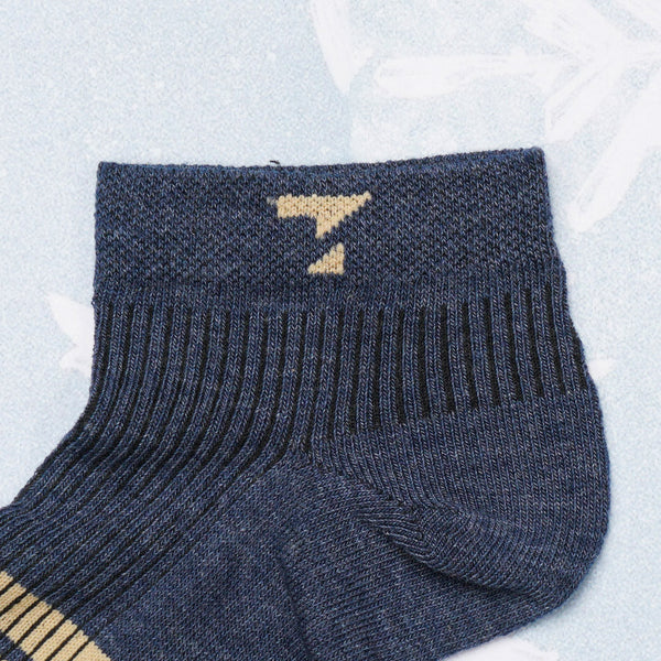 Blue & Beige Cotton Socks