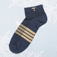 Load image into Gallery viewer, Blue &amp; Beige Cotton Socks
