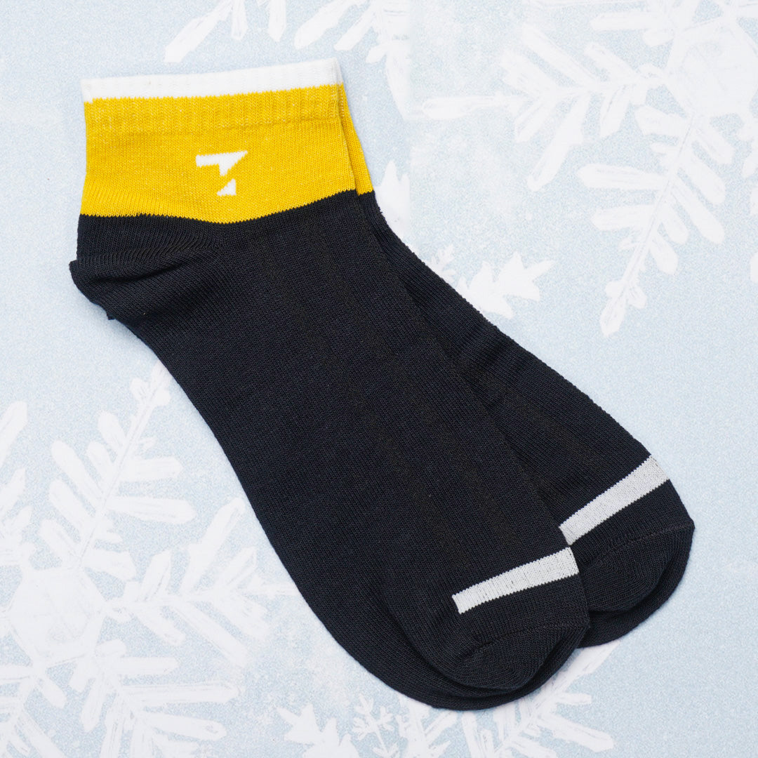 Blue & Yellow Cotton Socks