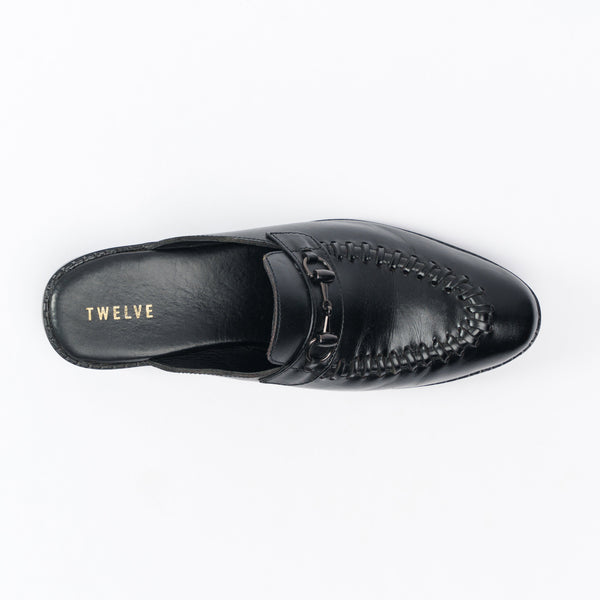 MENS HALF SHOE- BLACK