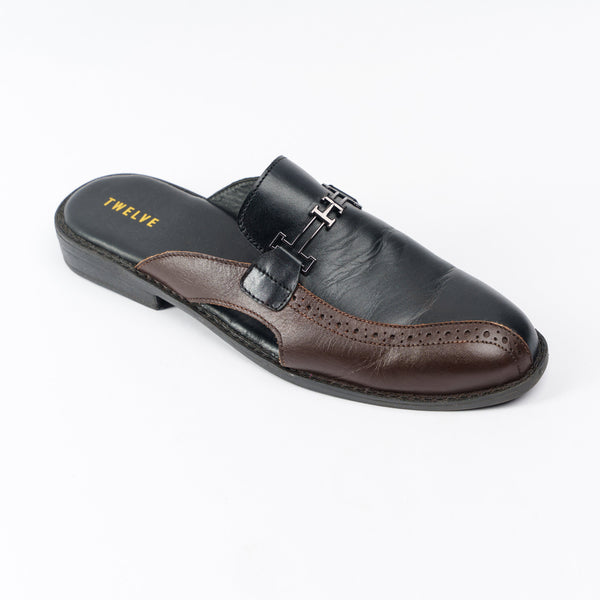 MENS HALF SHOE- BLACK