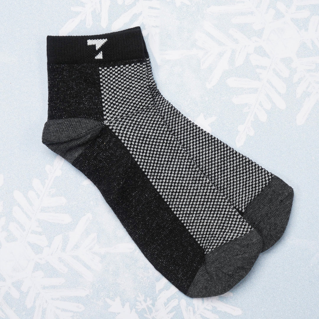 Black & Ash Cotton Socks