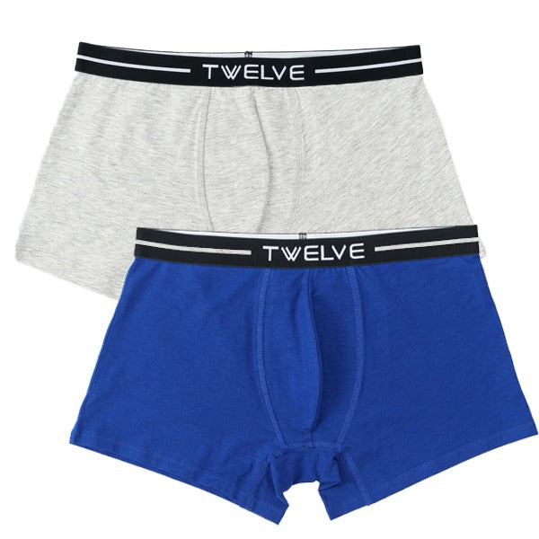 Mens Boxer- Navy & Grey