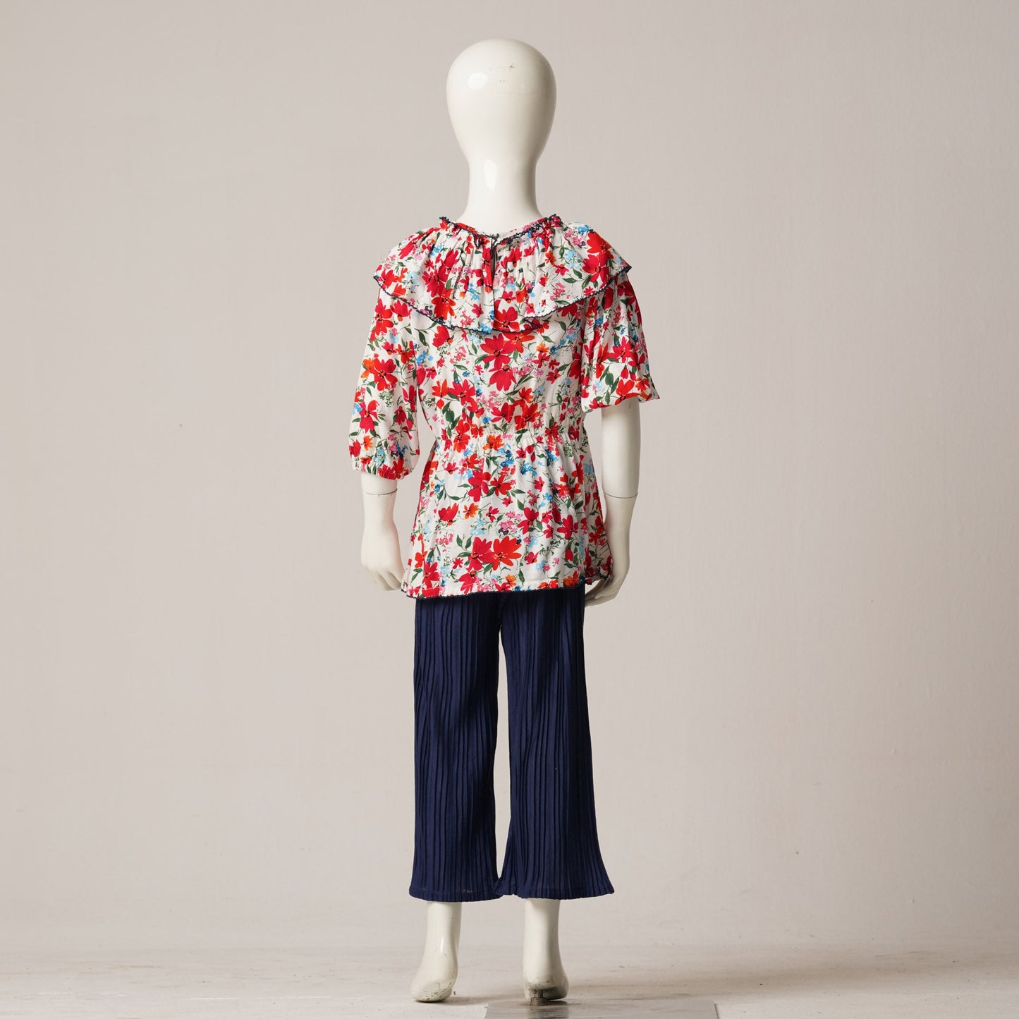 GIRLS 2PCS-RED AOP