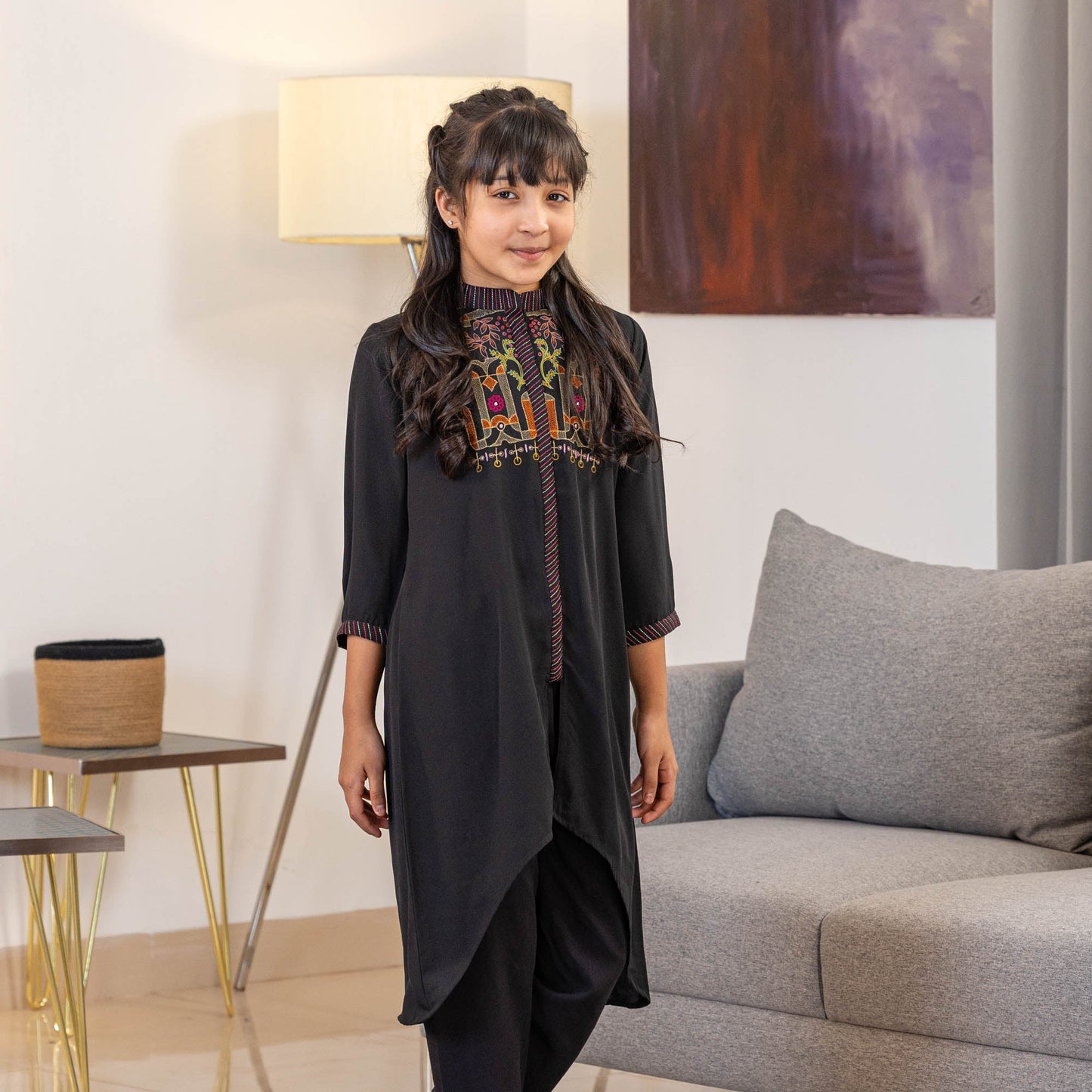 Girls 2Pcs-Black