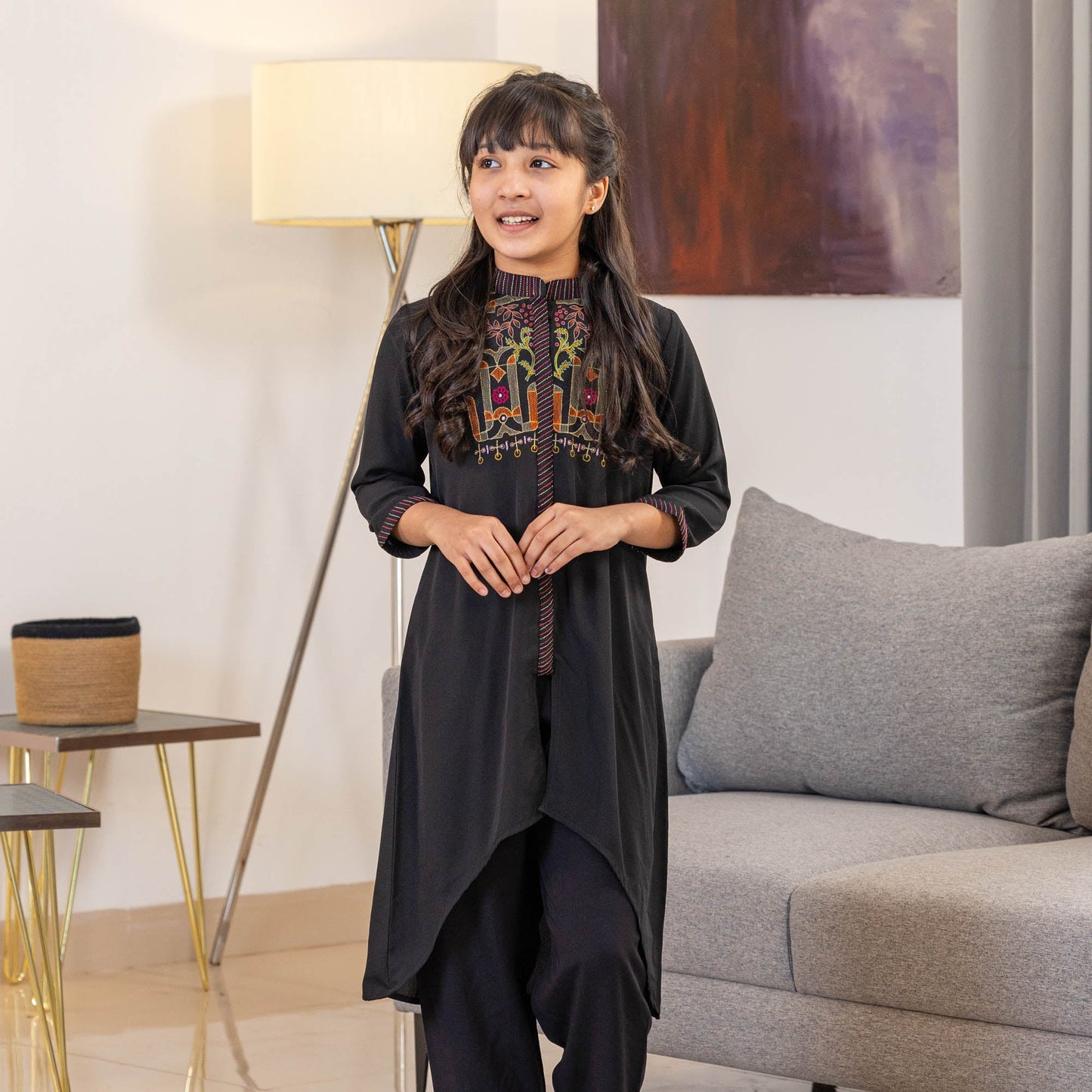 Girls 2Pcs-Black