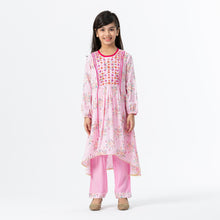 Load image into Gallery viewer, Girls Pink Ethnic Set
