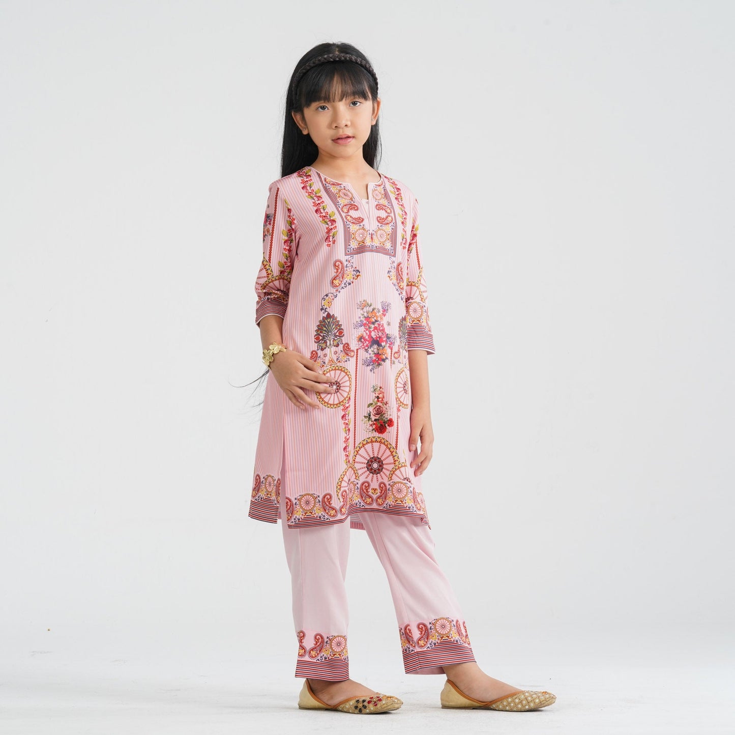 Girl's Digital Printed Two Piece Set