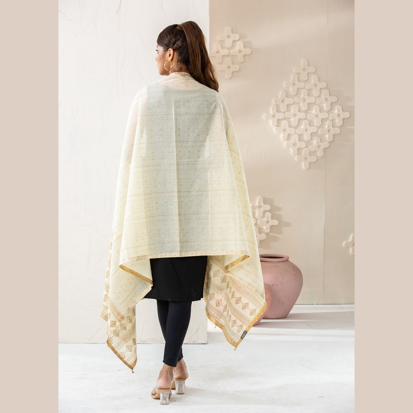 Women Ethnic Off-white Orna