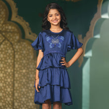 Load image into Gallery viewer, GIRLS FROCK-BLUE
