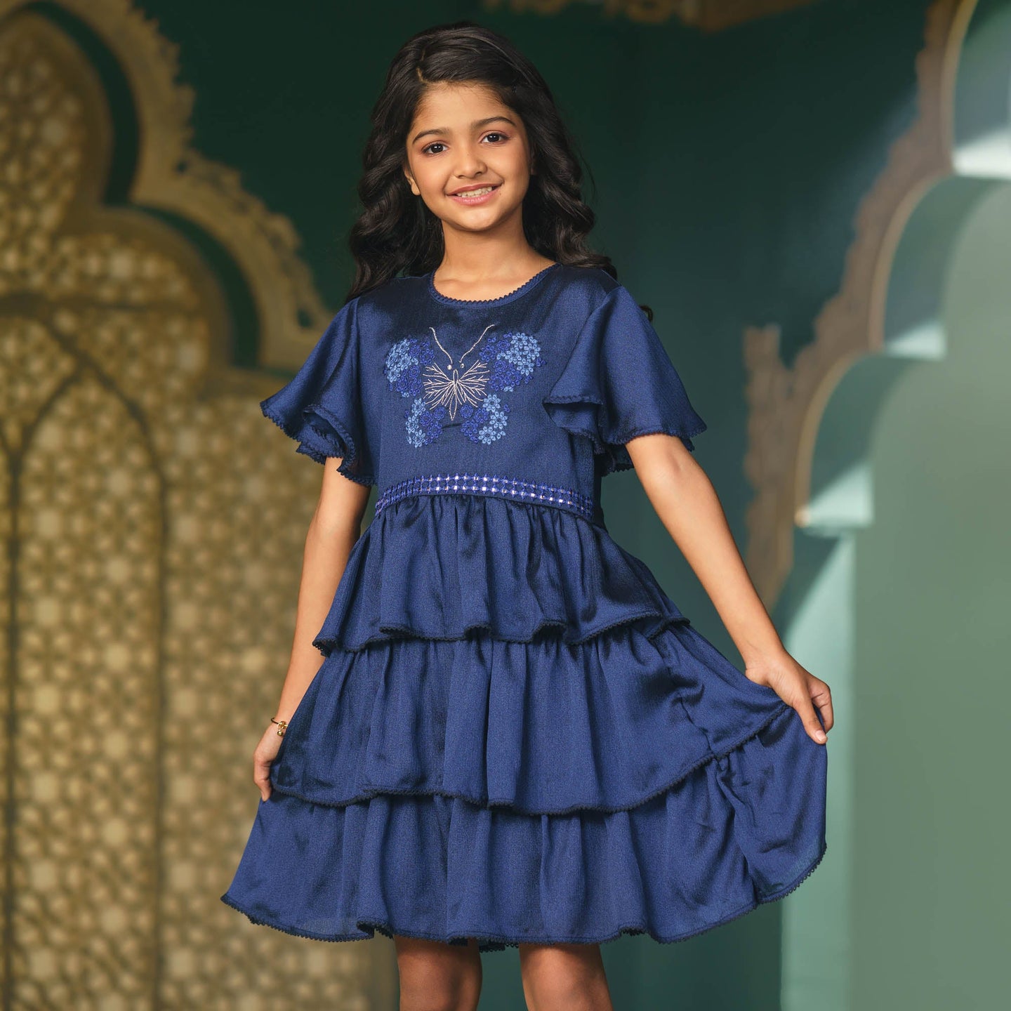 GIRLS FROCK-BLUE