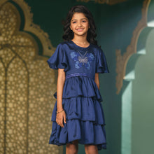 Load image into Gallery viewer, GIRLS FROCK-BLUE
