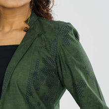 Load image into Gallery viewer, Women’s Green Ethnic Jacket
