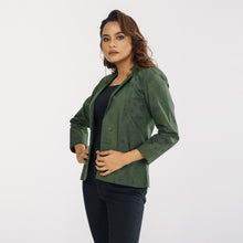 Load image into Gallery viewer, Women’s Green Ethnic Jacket
