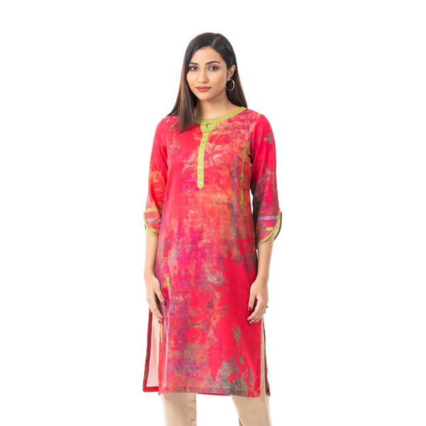 Womens Multi-Color Printed Kurti