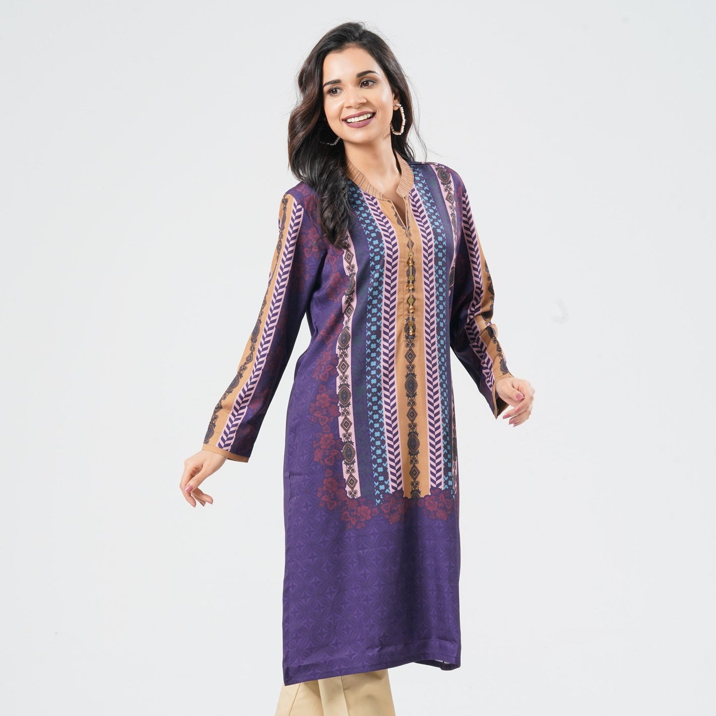 Women Blended Silk Kurti