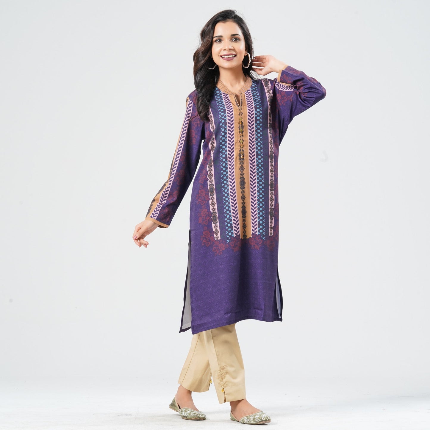 Women Blended Silk Kurti