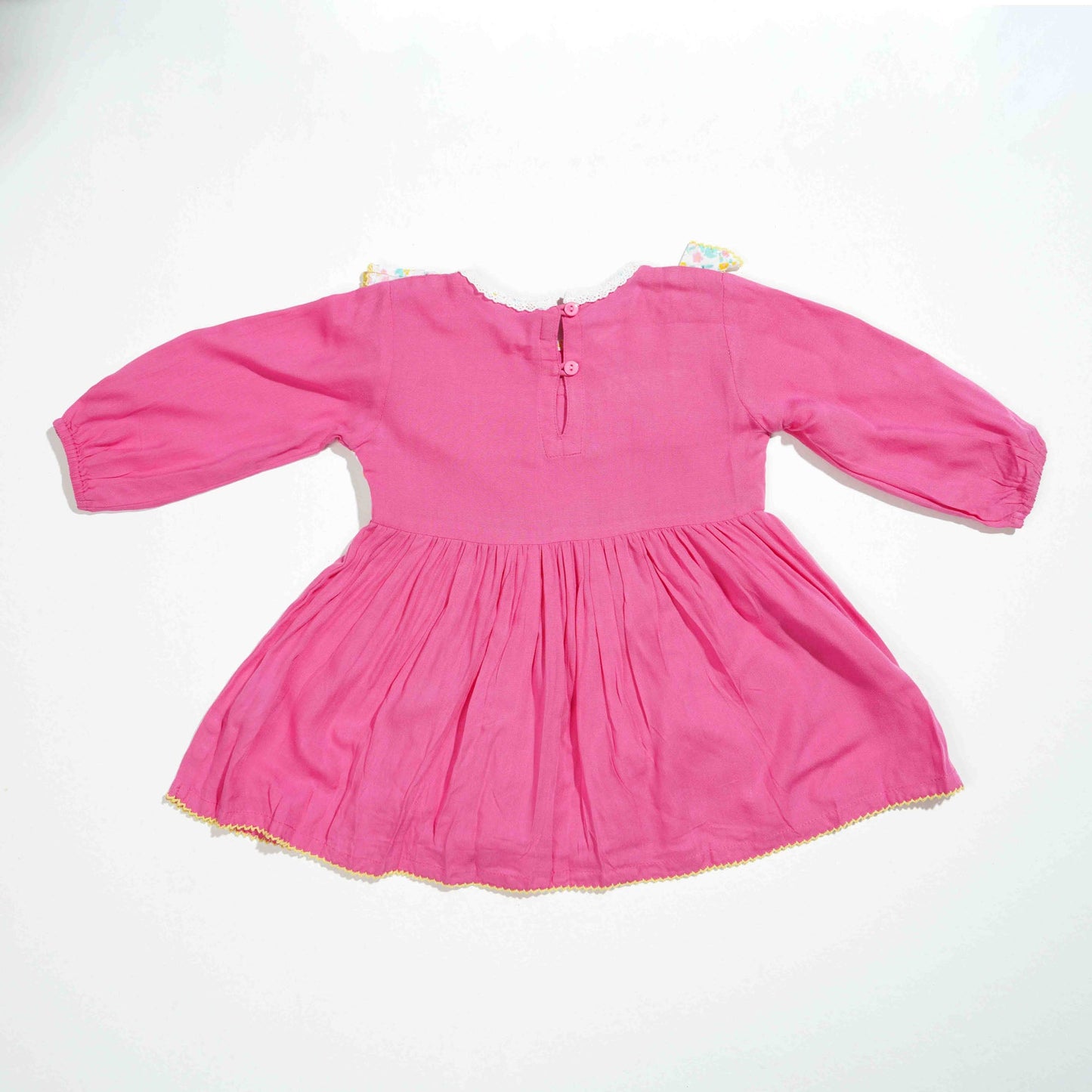 NEW BORN GIRLS FROCK- PINK