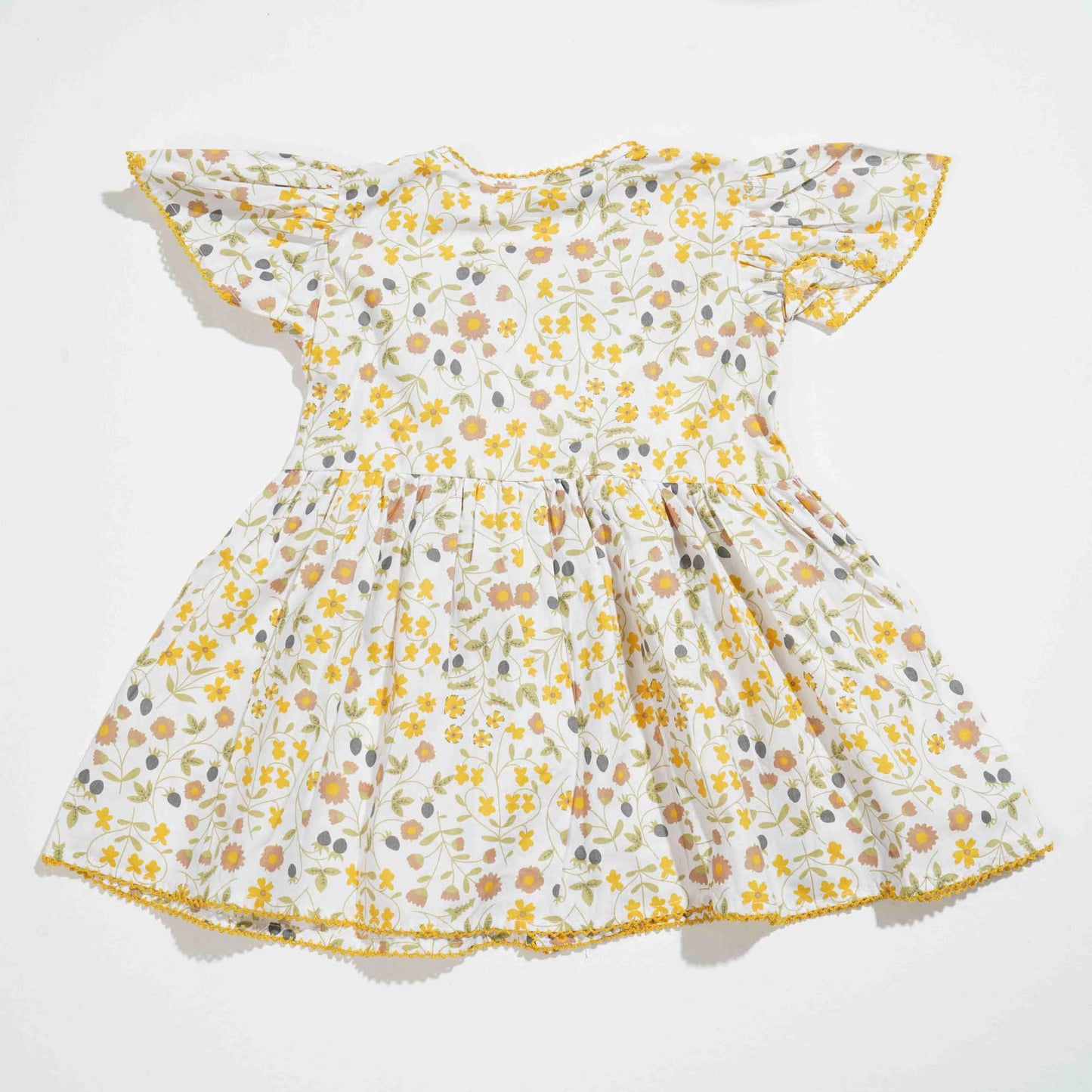 New Born Girls Frock Off White