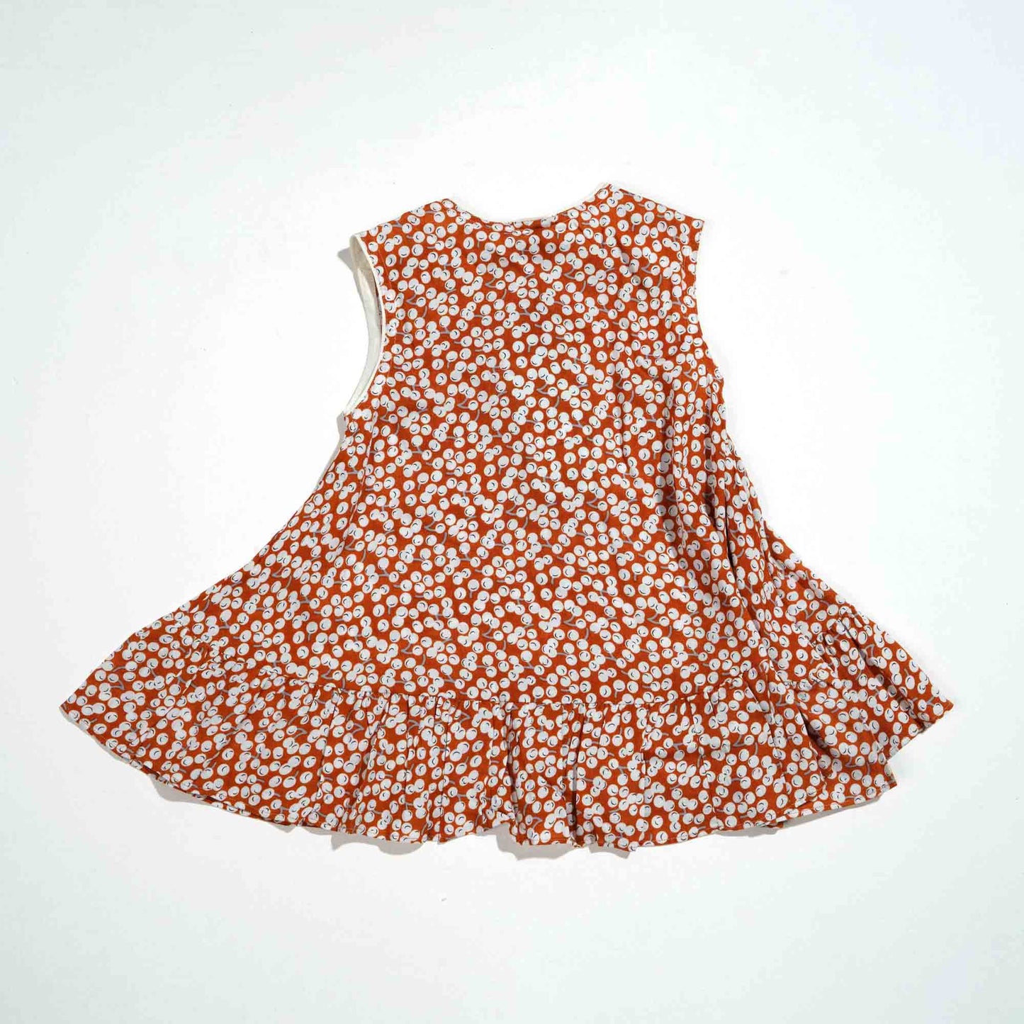 NEW BORN GIRLS FROCK-TANGERINE