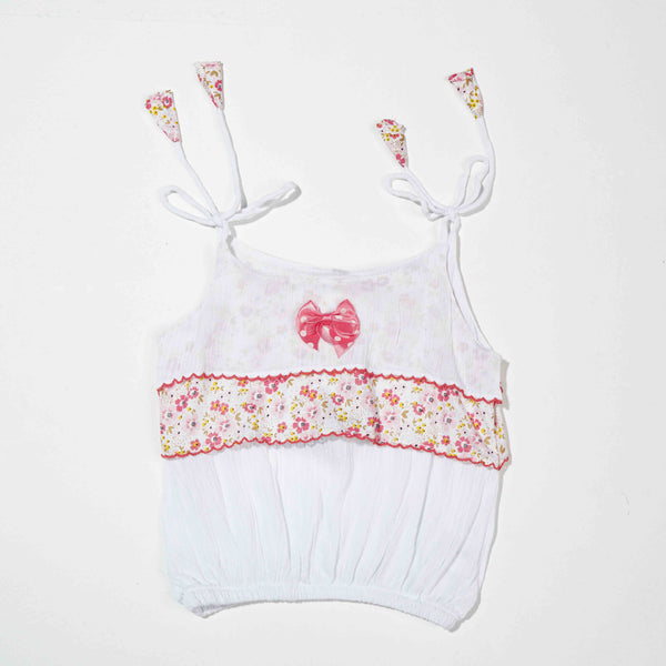 NEW BORN GIRLS 2 PCS-WHITE