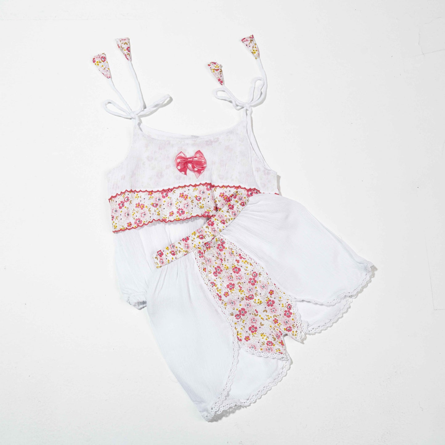 New Born Girls 2 Pcs-White