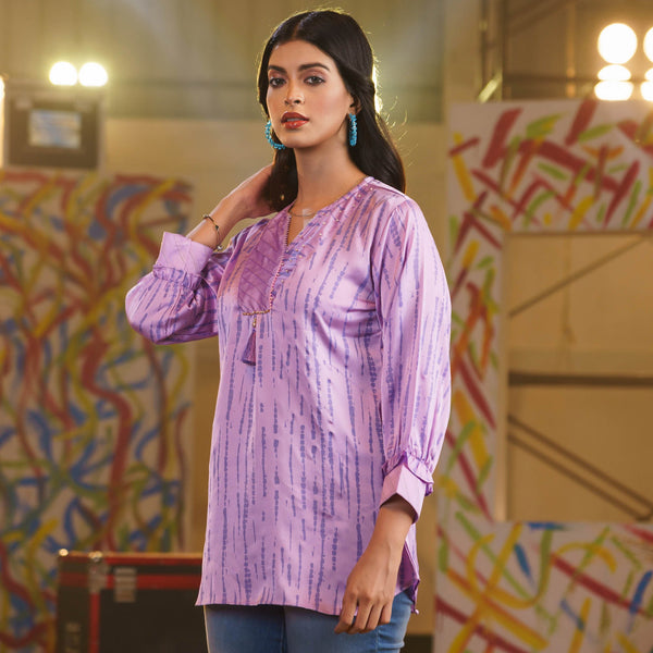 ETHNIC TOPS-LAVENDER